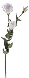 Set 6 Lisianthus Artificiali con Fiori Altezza 75 cm Bianco