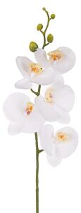Set 3 Phalenopsis Artificiali con 5 Fiori Altezza 88 cm Bianco