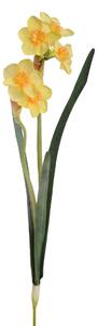 Set 6 Giunchiglia con 2 Fiori Artificiali Altezza 55 cm Giallo