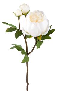 Set 6 Peonia Artificiale Romance con 3 Fiori Altezza 49 cm