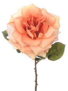 Set 4 Rose Artificiali Aperta Altezza 50 cm