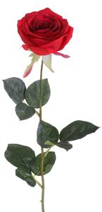 Set 6 Rose Artificiali Aperta Altezza 74 cm Rosso