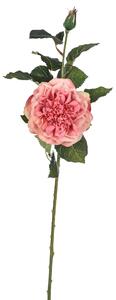 Set 4 Rose Artificiali con Boccio Altezza 69 cm Arancio