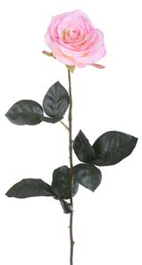 Set 6 Rose Artificiali Aperta Altezza 74 cm Rosa