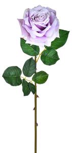 Set 4 Rose Artificiali Aperta Altezza 79 cm