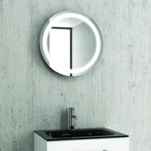 Specchio bagno led tondo con contenitore | KAM-138 - KAMALU