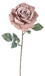 Set 4 Rose Artificiali Madonna Altezza 70 cm Beige