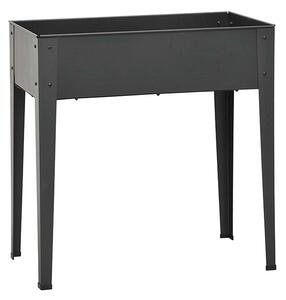 Fioriera Orto Urbano da Giardino in Metallo 81,5x41xH81cm Rama Standy Antracite