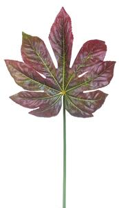 Set 6 Foglie di Aralia Artificiale Altezza 79 cm Verde
