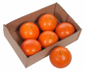 Set 2 Arancio Artificiali Tarocco 6 Pezzi Larghezza 8,4 cm