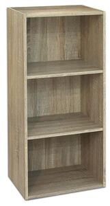 Libreria 3 ripiani 40x29x89 cm in Legno Rovere