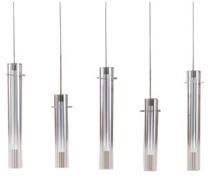Lucande - Korvitha 5 LED Lampada a Sospensione Smoke/Silver Lucande