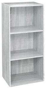 Libreria 3 ripiani 40x29x89 cm in Legno Bianco