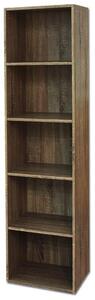 Libreria 5 ripiani 40x29x172 cm in Legno Noce