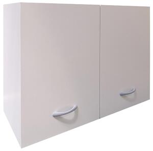 Pensile da Cucina 2 Ante 80x33x60 cm in Legno Bianco