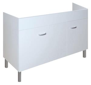 Mobile Sottolavello da Cucina 120x50 cm in Legno Bianco
