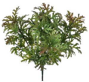 Set 6 Cespugli Artificiale Verde Plastificato Altezza 35 cm Verde