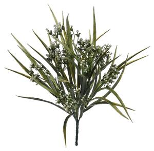 Set 4 Ciuffo di Erbetta Artificiale con Semi Altezza 40 cm Verde