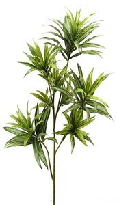 Set 3 Dracena Artificiale con 141 Foglie Altezza 83 cm Verde