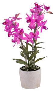 Orchidea Artificiali con Vaso Altezza 51 cm Rosa