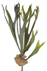 Set 2 Platycerium Artificiale con 5 Diramazioni Altezza 62 cm Verde