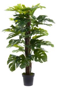 Monstera Artificiale con Vaso Altezza 136 cm Verde