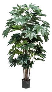 Aralia Artificiale Composta da 60 Foglie Altezza 150 cm Verde