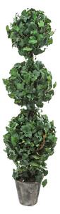 Edera Artificiale Forma Sfera Altezza 120 cm Verde