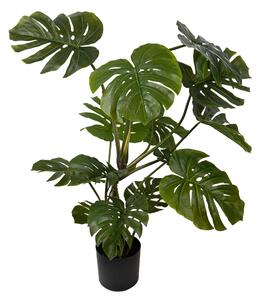 Monstera Artificiale con Vaso Altezza 113 cm Verde