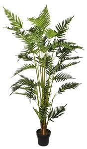 Chamadorea Artificiale in Vaso con 45 Foglie Altezza 180 cm Verde