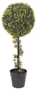 Bossolo Artificiale Sfera Altezza 90 cm Verde