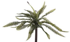 Set 3 Mini Felce Artificiale con 22 Foglie Altezza 36 cm Verde