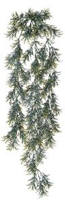 Set 4 Piante Artificiali di Senecio Pendente Altezza 78 cm Grigio