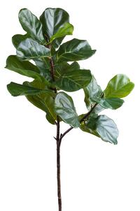 Ramo di Ficus Lyrata Artificiale Real Touch Altezza 120 cm Rosso