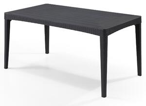 Tavolo da Giardino 160x90x74 cm in Resina Keter Girona Antracite