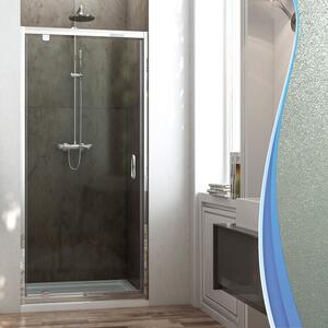 Porta Parete Doccia 1 Anta Battente In Cristallo Opaco 6mm H185 Fosterberg Koge 75xH185 cm