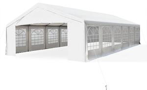 Tendostruttura con Pareti Removibili 12x6x3,2m in Acciaio e Polietilene Bianco