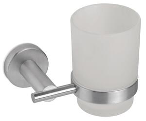 Porta Spazzolino da Parete in Acciaio Inox Satinato Nilo