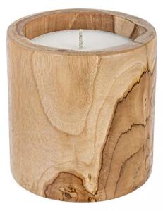 Candela Akabe Ø20x20 cm con Struttura in Legno