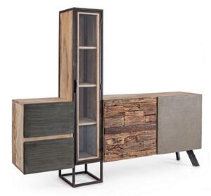 Credenza con Ante e Cassetti 193x38x165 cm in Legno
