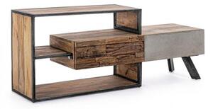 Mobile TV 2 Cassetti 145x40x60 cm in Legno
