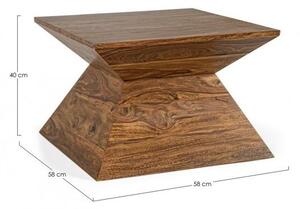 Tavolino Basso 58x58x40 cm in Legno