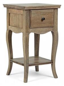 Comodino 1 Cassetto 35x35x59 cm in Legno