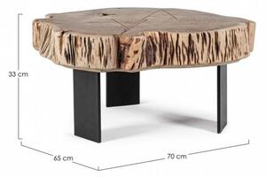 Tavolino Basso 70x65 x 33 cm in Legno