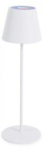 Lampada da Tavolo Ø12x38 cm in Acciaio Bianco