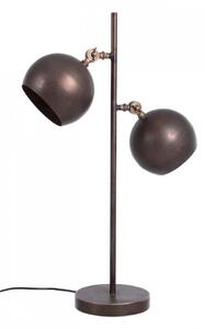 Lampada da Tavolo 37,5x20x78 cm 2 Luci in Acciaio