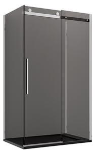 Box Doccia 3 Lati 70x100x70 cm 1 Anta Scorrevole in Cristallo Fumè 8mm H195 Bonussi Alina