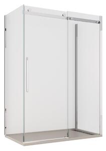 Box Doccia 3 Lati 70x100x70 cm 1 Anta Scorrevole in Cristallo Trasparente 8mm H195 Bonussi Alina