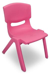 Sedia da Giardino per Bambini 26x30x50 cm in Plastica Rosa