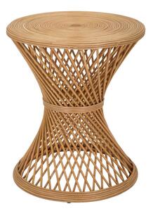 Tavolino Basso Ø48x56 cm in Rattan
